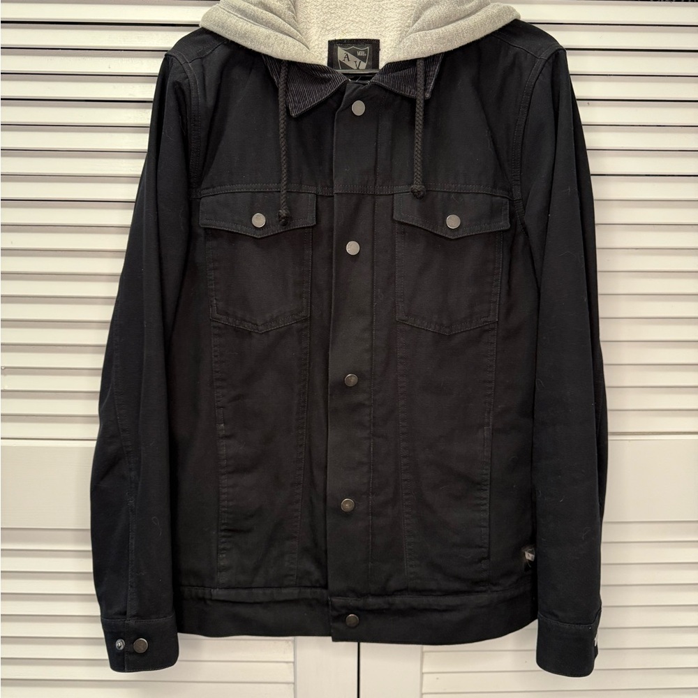 VANS AV Edict Anthony Van Engelen Fleece Lined Jacket Hooded Men's Size M Black